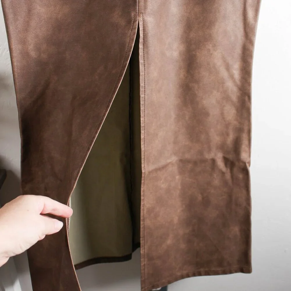 Boohoo washed faux